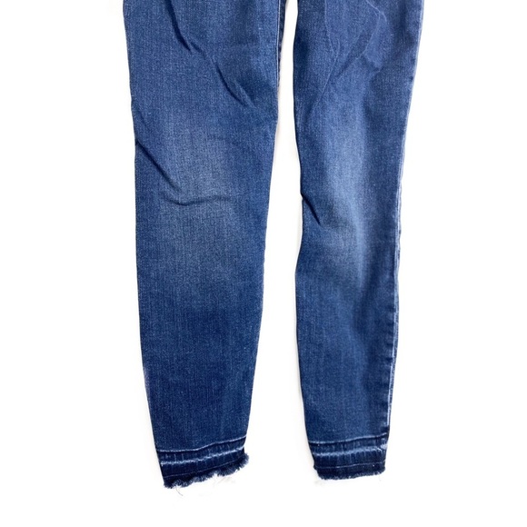 Spanx High Rise Tummy‎ Control Released Hem Distressed Denim Jeans - Size S - Picture 9 of 10